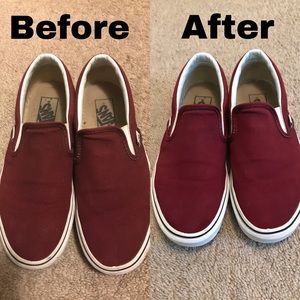 Maroon Slip on Vans